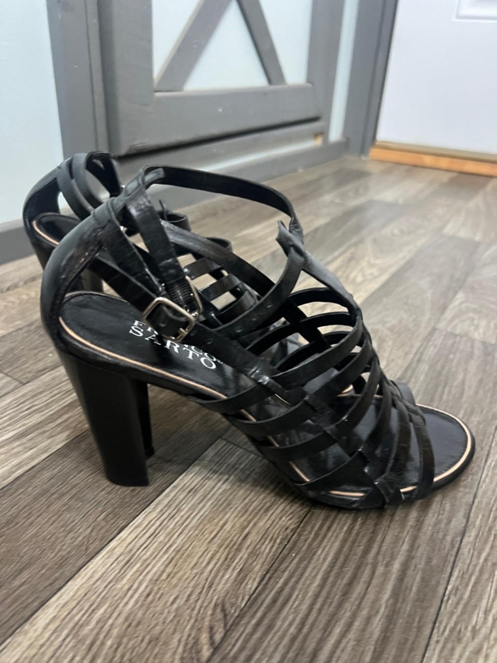 Franco Sarto Sandals Womens 7.5 Black